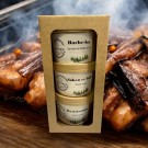 Grillboksen, 3 krydder i eske med logo thumbnail