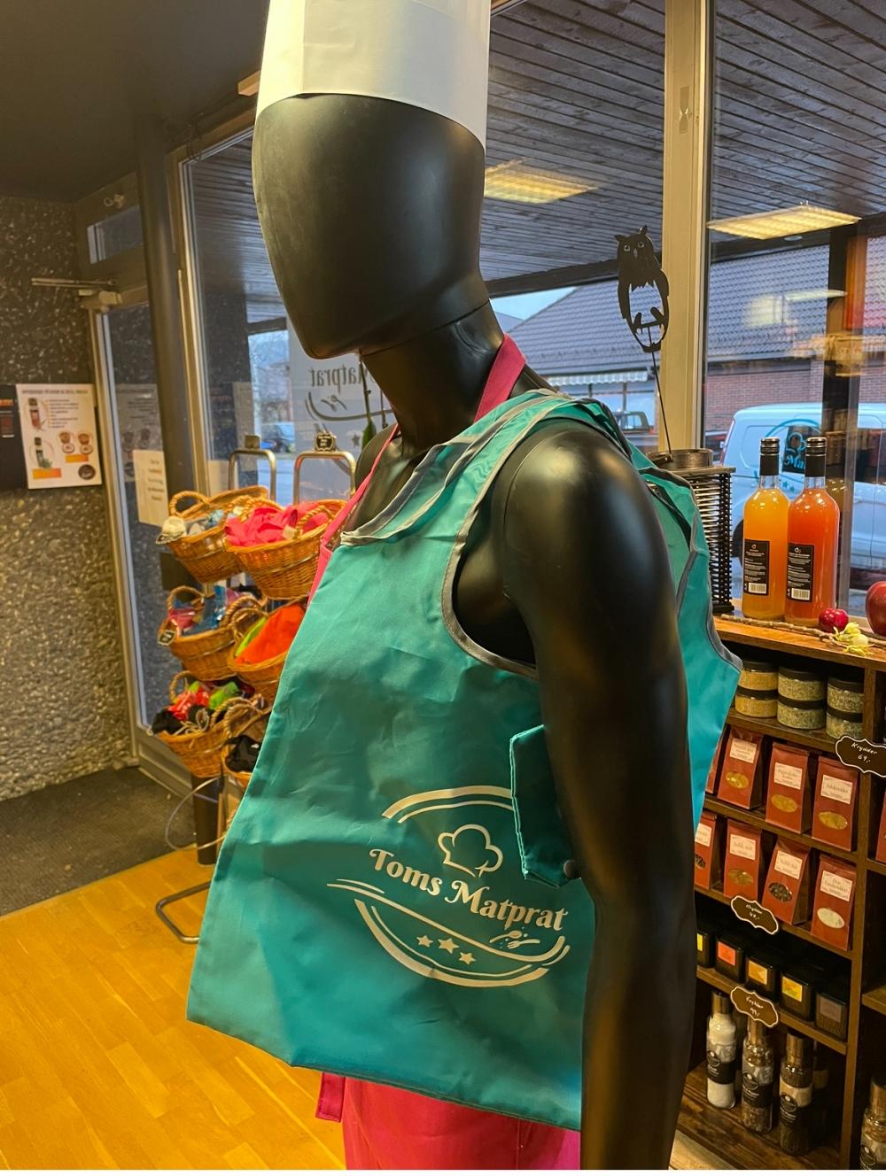 Handlenett m/ taske, polyester, grønn