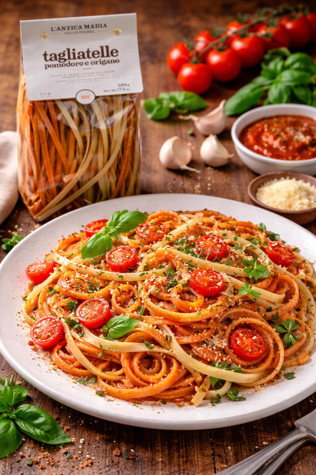 Pasta Tagliatelle med Tomat og Oregano 500g