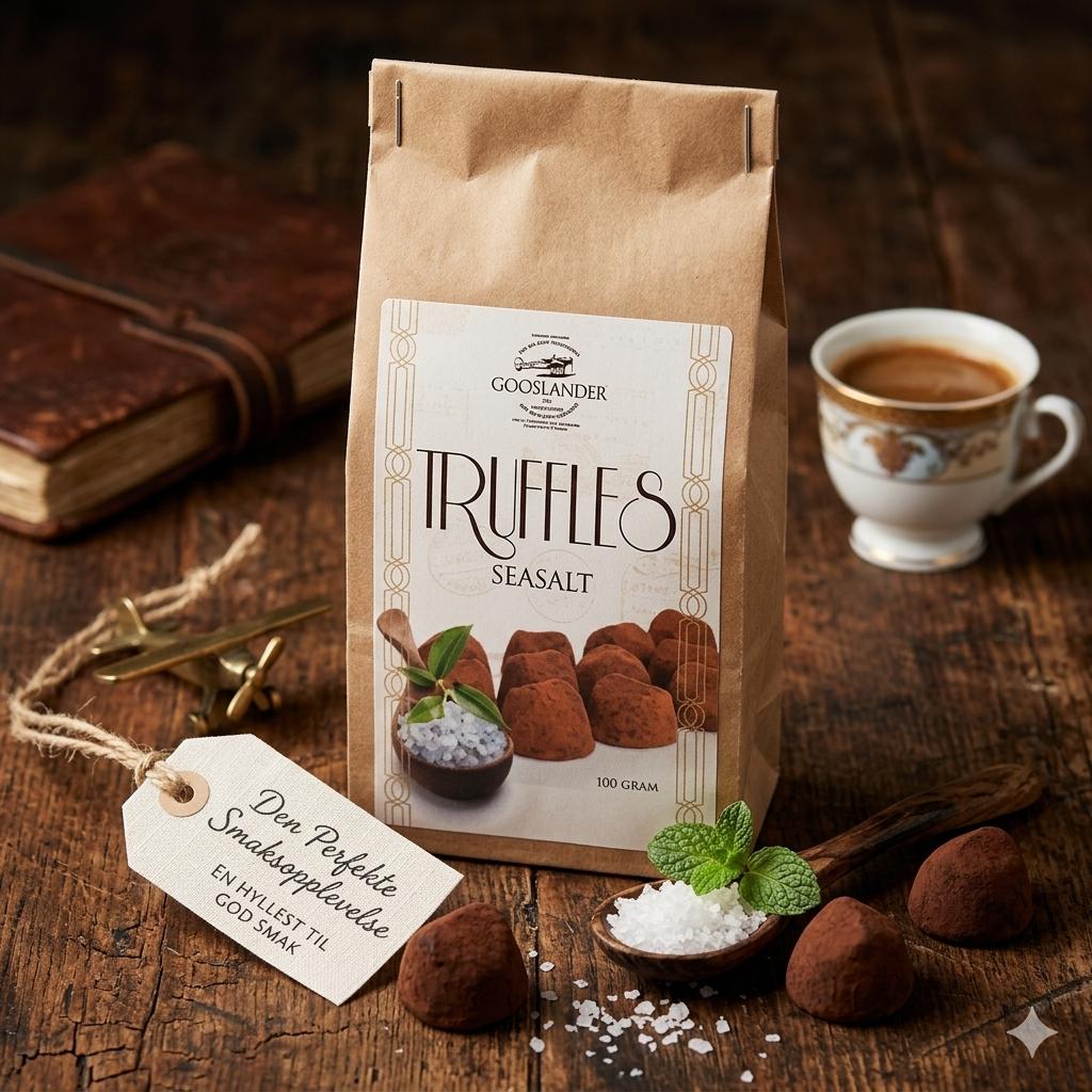 Sjokotrøfler Havsalt 100g