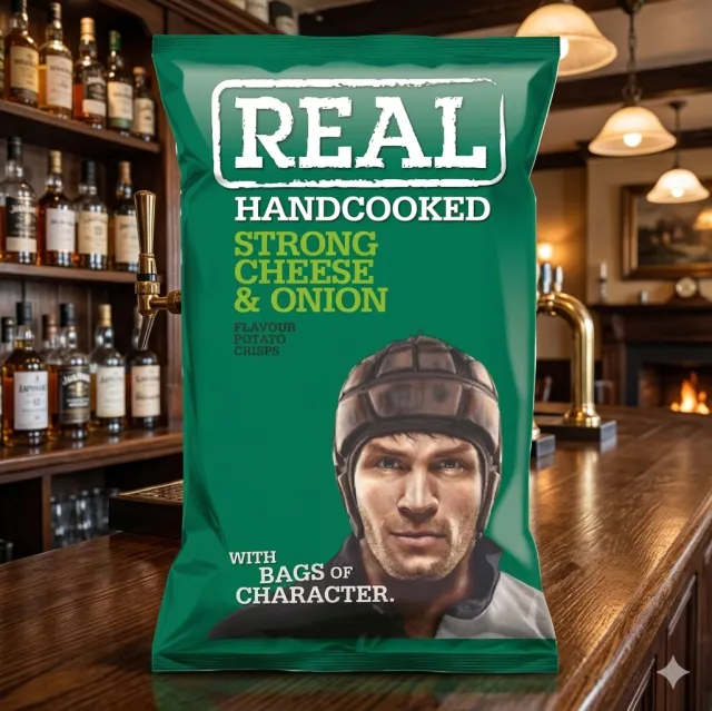 Real Crisps Cheese & Onion 150g