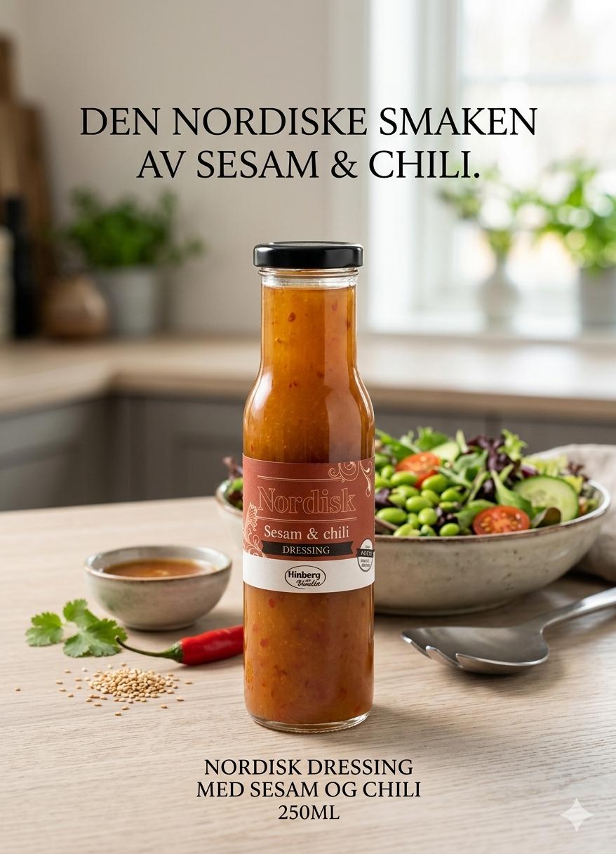 Nordisk Dressing med Sesam og Chili 250ml
